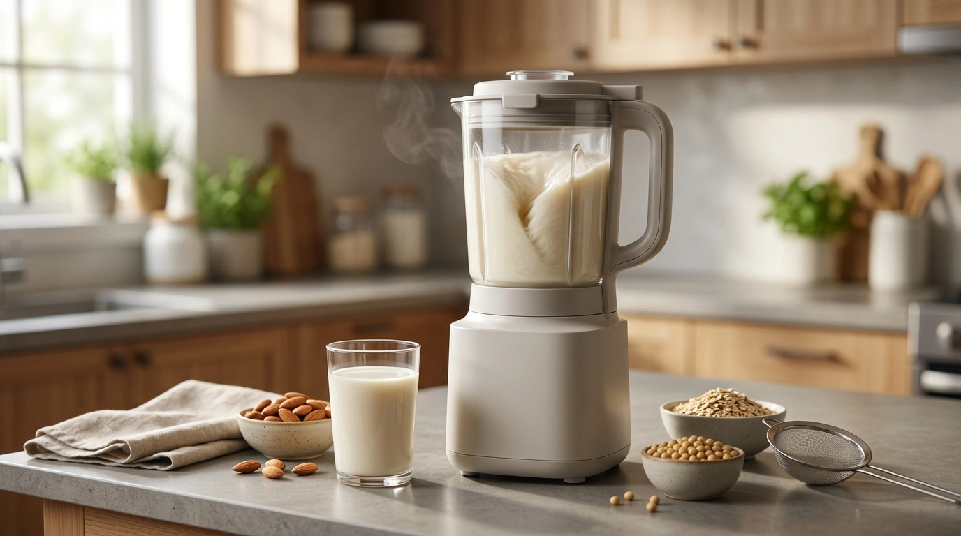 8-in-1 Nut Milk Maker (32oz): Almond, Oat & Soy