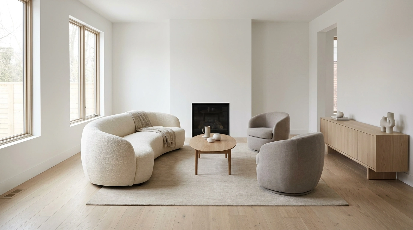 Curved Furniture Layouts: Room-by-Room Styling Tips