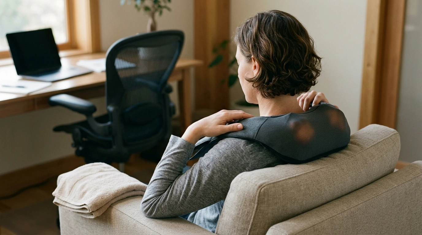 Infrared Heated Shiatsu Neck Massager: 3D Kneading