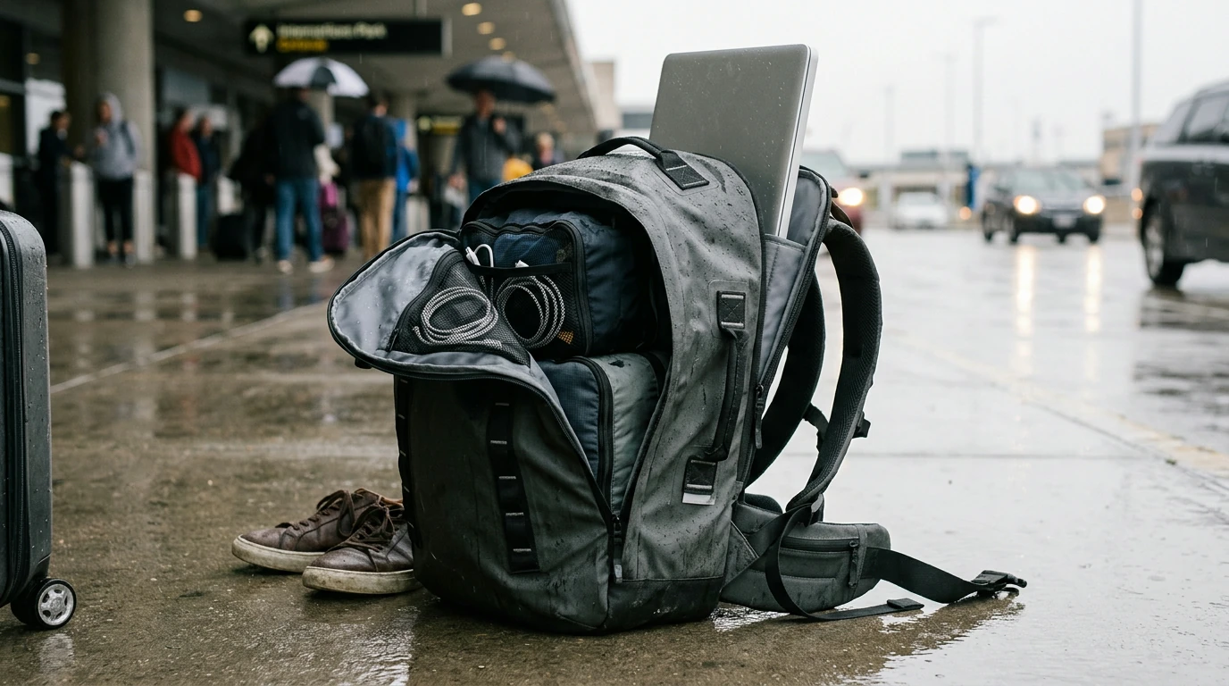 Rainproof 18-Inch Laptop Travel Backpack: Fit & Packing