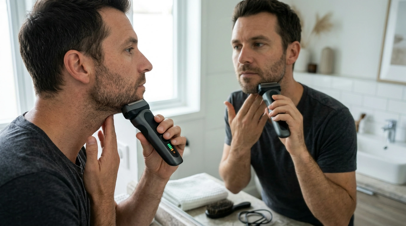 Rechargeable Foil Shaver for Men with Digital Display