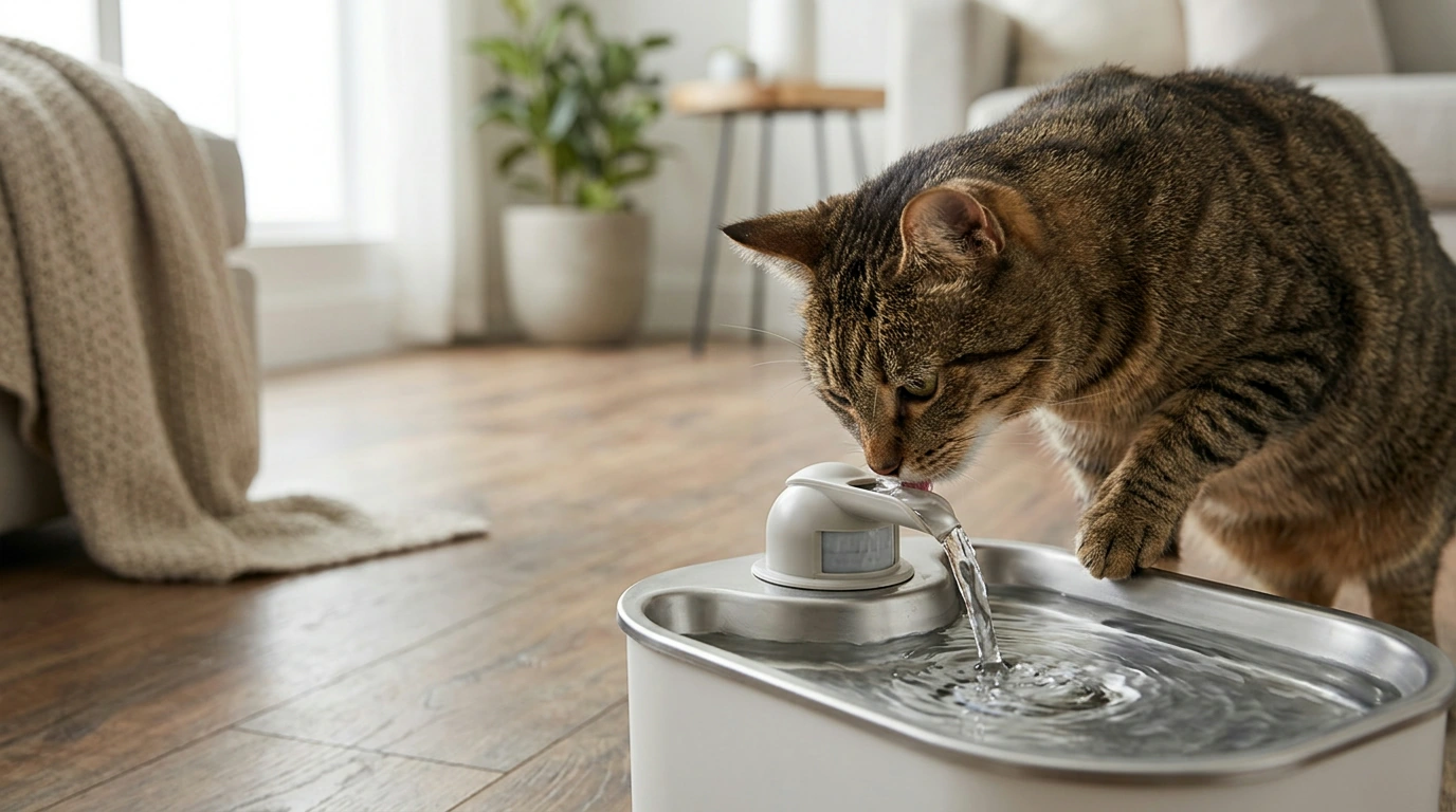 Choosing a Motion-Sensor Fountain for Your Cat
