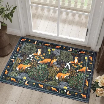 Style a Cute Abstract Tropical Jungle Rug: Size & Tips