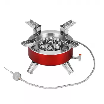 23800W 9-Core Camping Stove: Fast Boil, Stable Legs