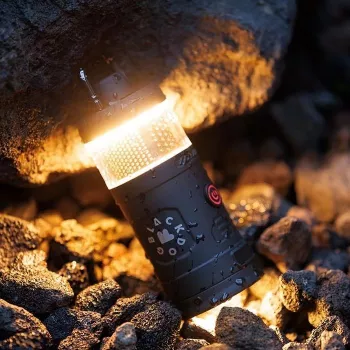 6-in-1 Camping Lamp Air Pump: Light, Inflate, Charge